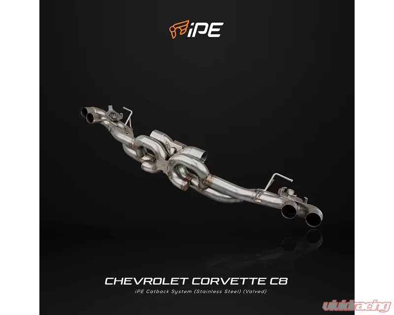 IPE SS Cat Back System w/Chrome Silver Tips Chevrolet Corvette C8 2019-2024
