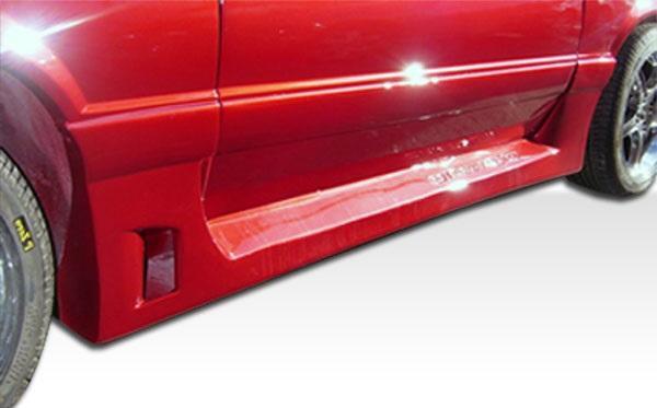 1979-1993 Ford Mustang Duraflex GTX Side Skirts Rocker Panels - 2 Piece