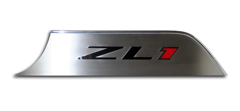 2012-2015 Camaro Door Panel Kick Plates "ZL1 Style" Satin 2pc, ; Fits all 2012-2015 ZL1 Camaros.