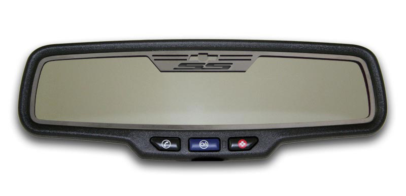 Camaro Mirror Specific Rect Mirror Trim Rear View Brushed SS Style RECTANGLE
