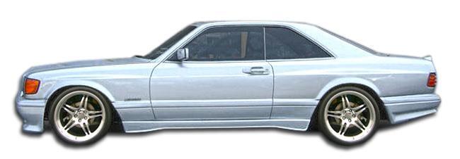 1981-1991 Mercedes S Class W126 2DR Duraflex AMG Look Wide Body Door Caps - 2 Pi