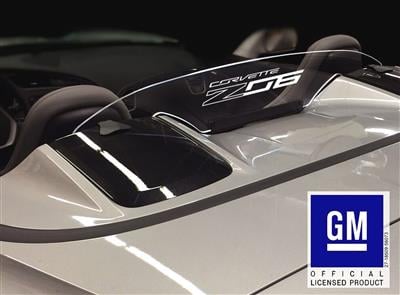 C7 Corvette 14-19 Convertible Wind Restrictor / Deflector with C7 Corvette Z06 Logo