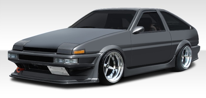 1984-1987 Toyota Corolla 2DR / HB Duraflex MB-R Body Kit - 4 Piece - Includes MB