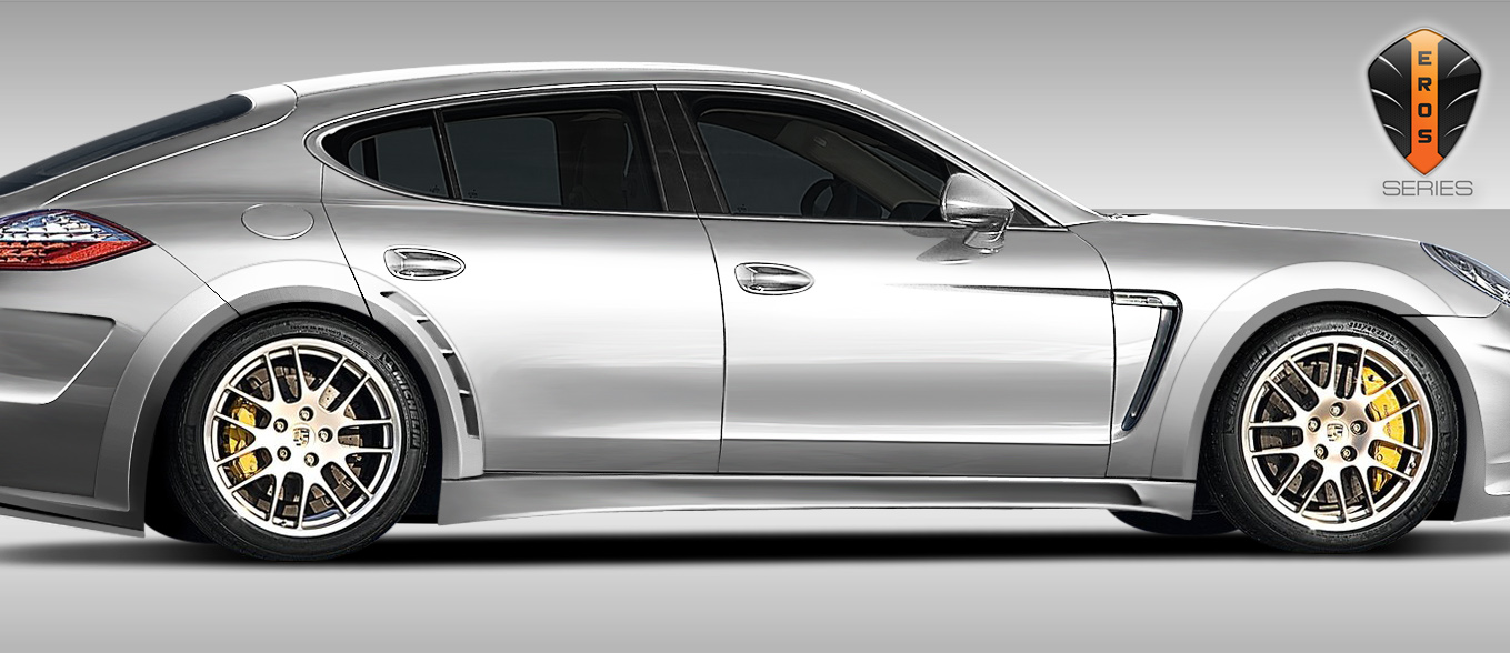 2010-2015 Porsche Panamera Eros Version 4 Wide Body Fender Flares - 6 Piece 2010-2015 Porsche Panamera Eros Version 4 Wide Body Fender Flares - 6 Piece