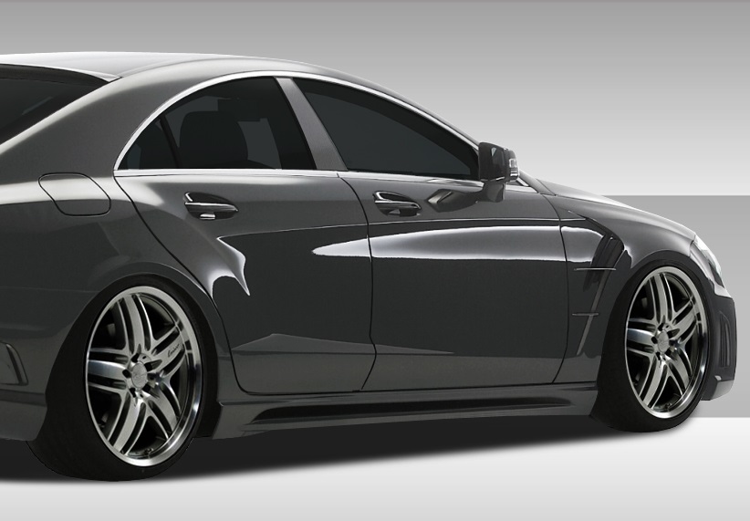 2012-2015 Mercedes CLS Class C218 W218 Eros Version 1 Side Skirts Rocker Panels 2012-2015 Mercedes CLS Class C218 W218 Eros Version 1 Side Skirts Rocker Panels