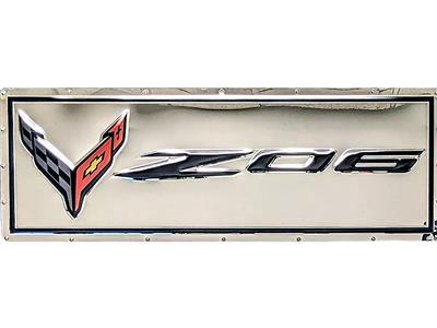 C8 Z06 Emblem Chrome Domz Sign