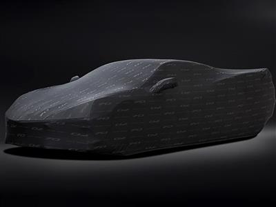 C8 70th Anniversary Logo Factory GM Black Premium Car Cover