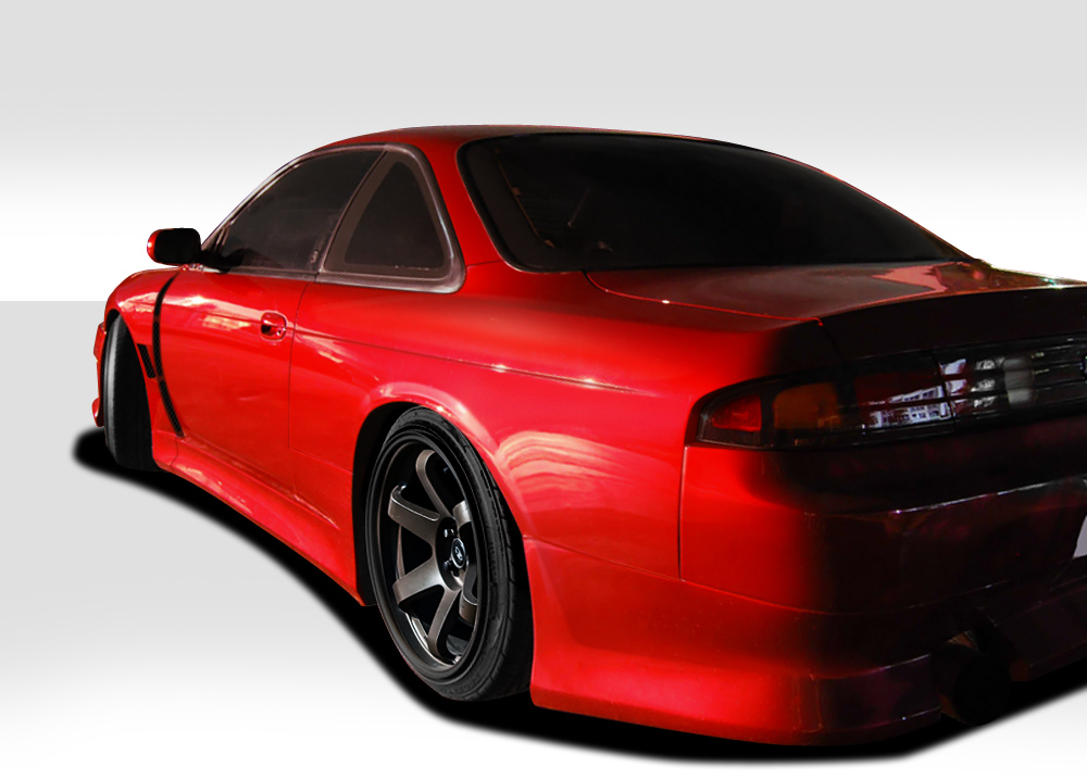 1995-1998 Nissan 240SX S14 Duraflex V-Speed Wide Body Rear Fenders (+35mm) - 2 P