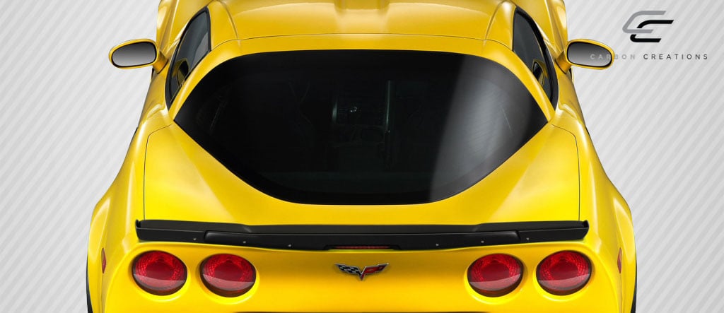 C6 Corvette Carbon Creations Z Edition Wing, Carbon Fiber Stingray Z Rear Wing Spoiler - 2 Piece