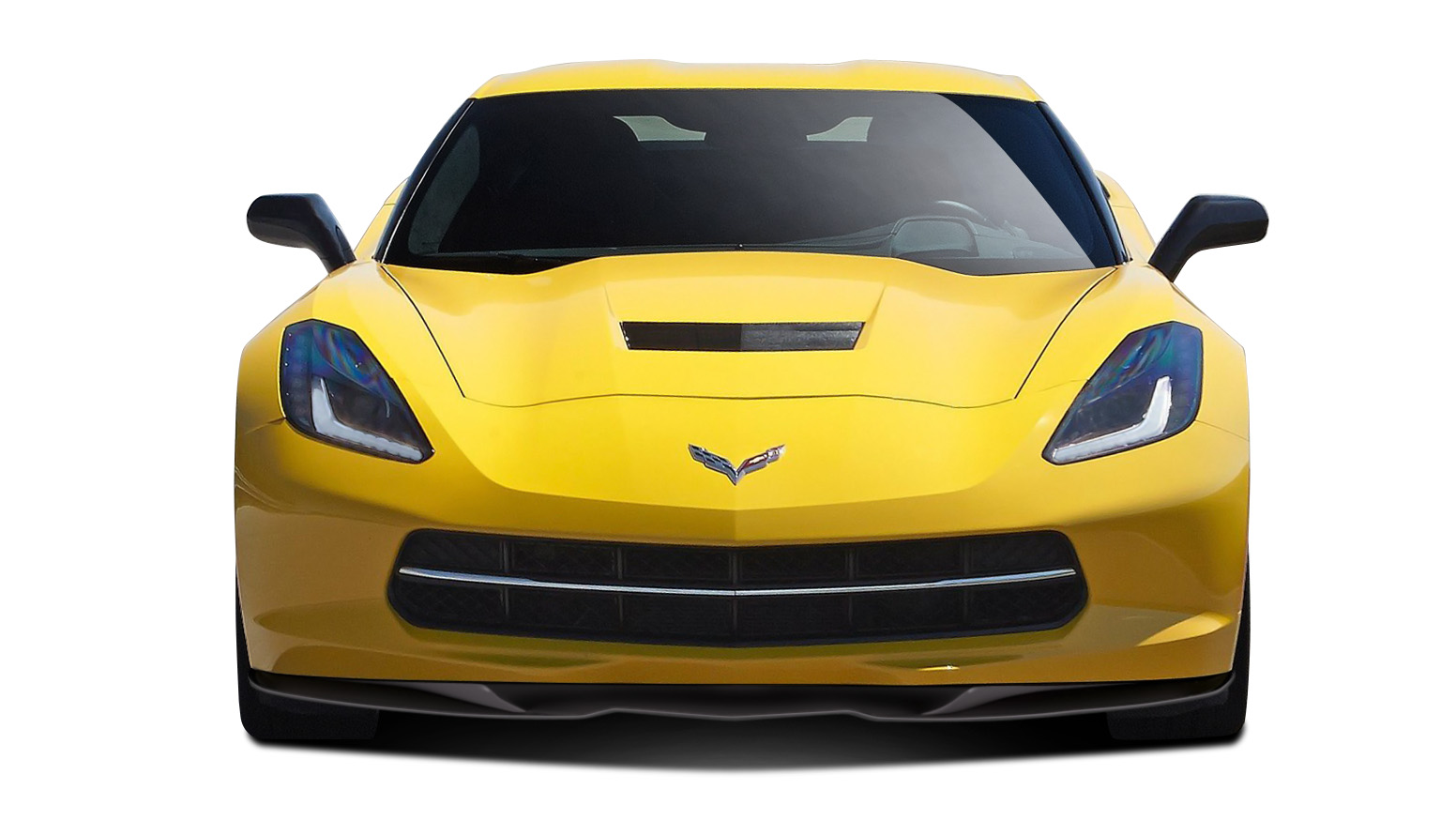 2014-2019 Chevrolet Corvette C7 Duraflex Apex Front Splitter - 3 Piece