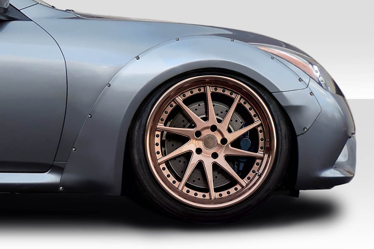 2008-2015 Infiniti G Coupe G37 Q60 Duraflex Circuit 75MM Front Fender Flares - 2 2008-2015 Infiniti G Coupe G37 Q60 Duraflex Circuit 75MM Front Fender Flares - 2