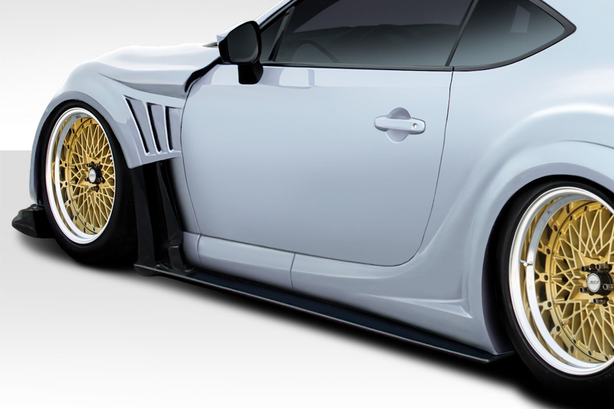 2013-2020 Scion FR-S Duraflex VR-S Wide Body Side Skirts / Side Splitters - 4 Pi