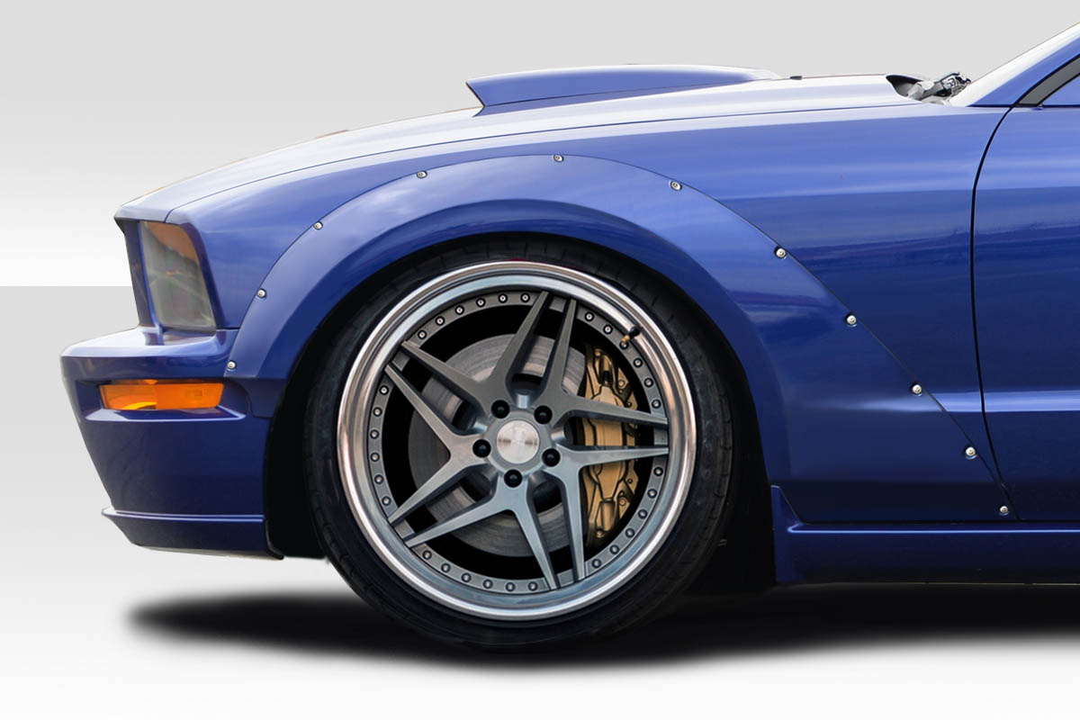 2005-2009 Ford Mustang Duraflex Circuit Wide Body 75MM Fender Flares - 4 Piece -