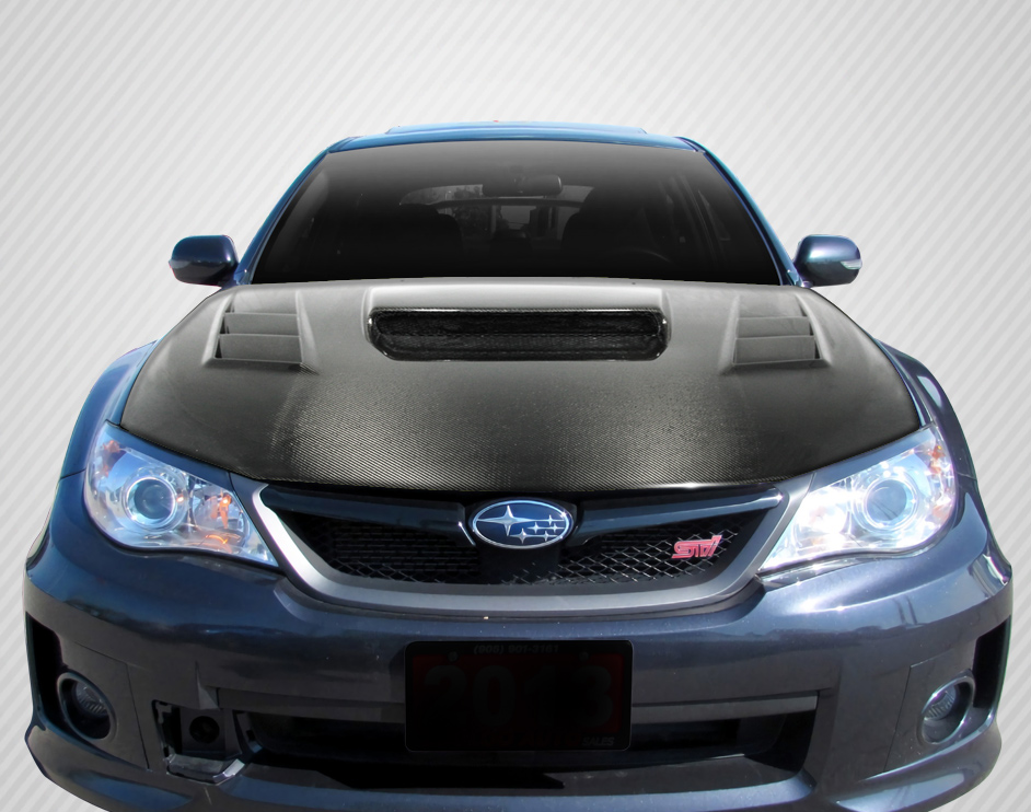 2008-2011 Subaru Impreza 2008-2014 WRX STI Carbon Creations DriTech C-1 Hood - 1 2008-2011 Subaru Impreza 2008-2014 WRX STI Carbon Creations DriTech C-1 Hood - 1