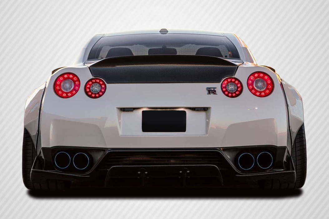 2009-2016 Nissan GT-R R35 Carbon Creations LBW Rear Diffuser / Splitters - 3 Pie