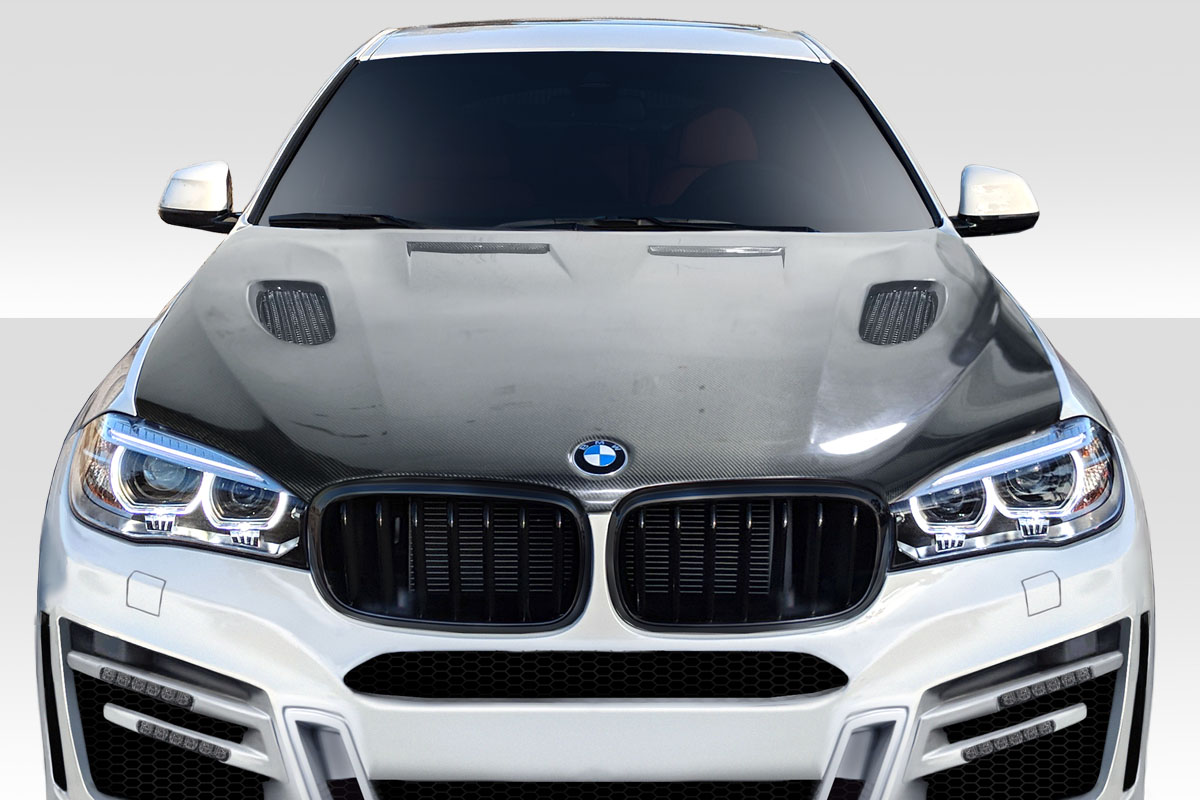 2015-2019 BMW X6 F16 / X6M F86 Carbon AF-1 Hood ( CFP ) - 1 Piece 2015-2019 BMW X6 F16 / X6M F86 Carbon AF-1 Hood ( CFP ) - 1 Piece