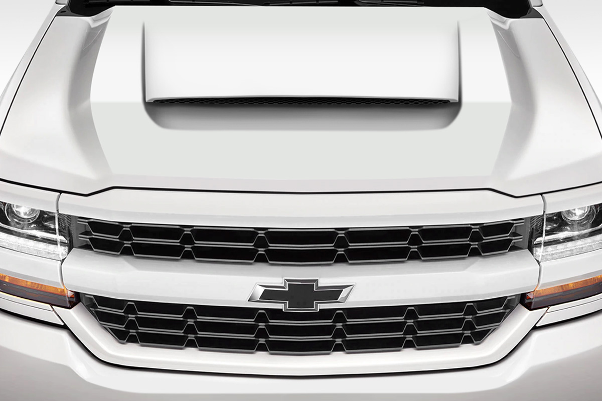 2016-2018 Chevrolet Silverado Duraflex GMX Hood - 1 Piece 2016-2018 Chevrolet Silverado Duraflex GMX Hood - 1 Piece