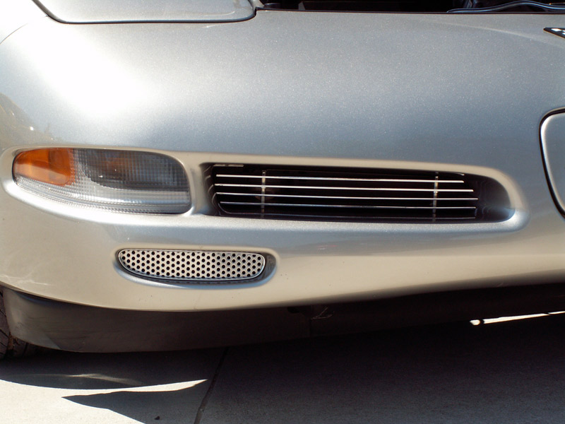 C5 Perforated Stainless Front Brake Vent Grilles, C5 Corvette