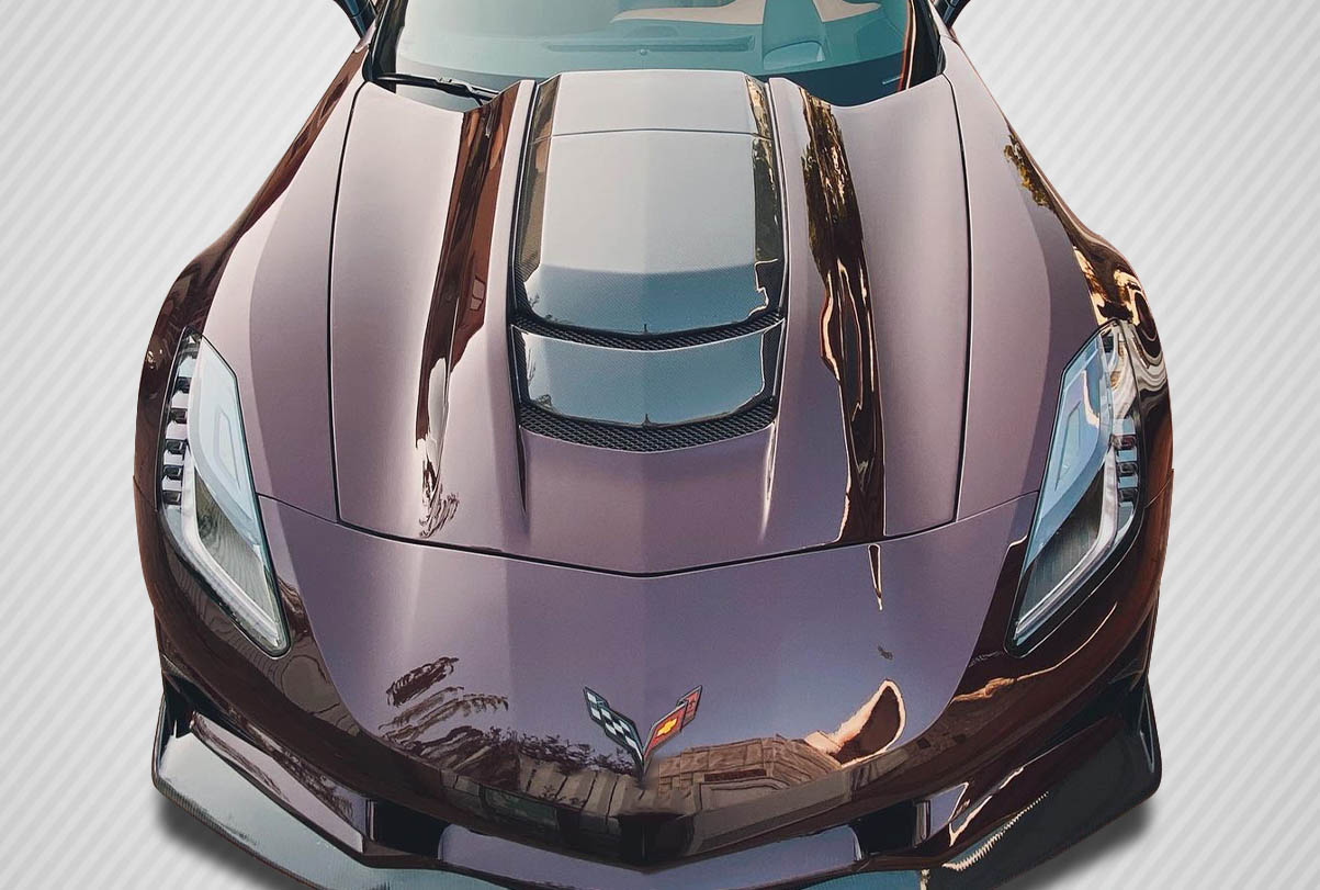 2014-2019 Chevrolet Corvette C7 Carbon Creations ZR1 Look Hood -1 Piec.