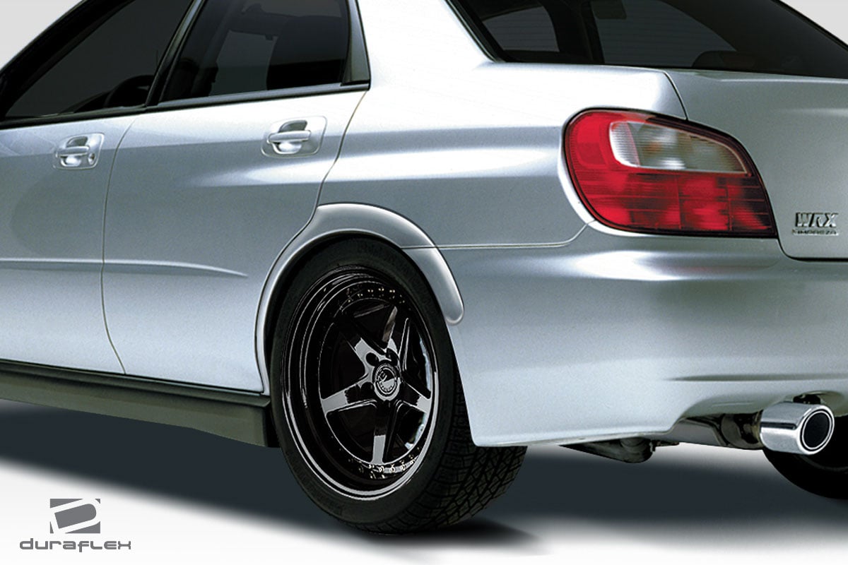 2002-2007 Subaru Impreza WRX STI 4DR Duraflex STI Look Rear Fender Flares - 4 Pi