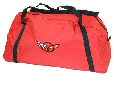 Storage Bag - Red Duffel / Car Cover With C5 Embroidered Logo