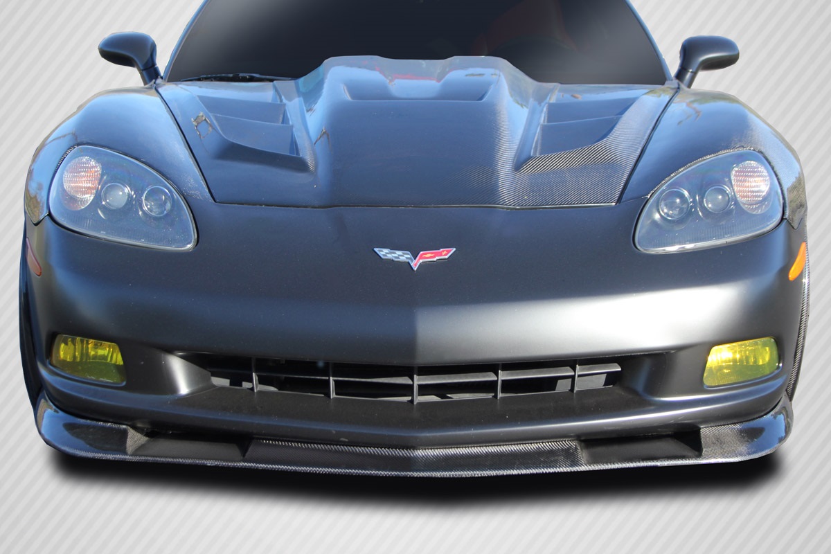 2005-2013 Chevrolet Corvette C6 Carbon Creations ZR Front Lip Splitter - 3 Piece
