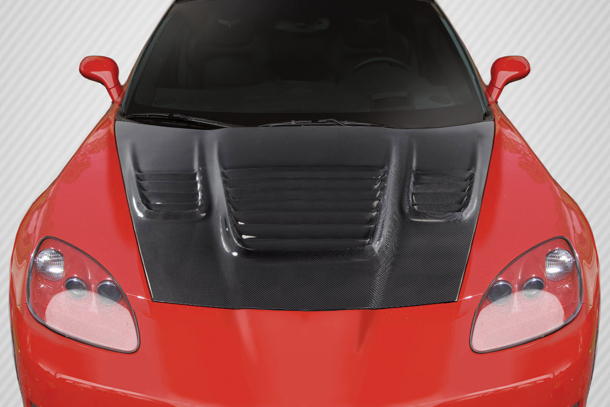 2005-2013 Chevrolet Corvette C6 Carbon Creations World Challenge Look Hood - 1 P