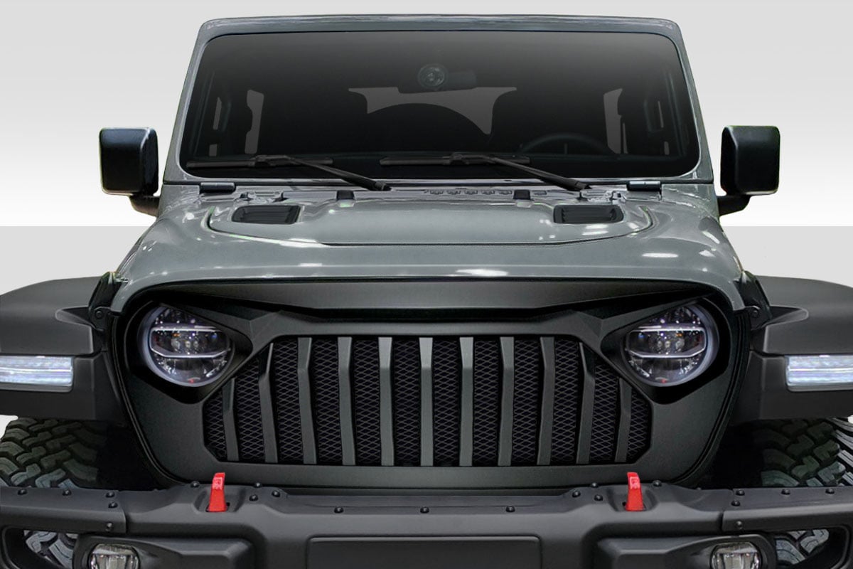 2018-2025 Jeep Wrangler JL Gladiator JT Duraflex Predator Grille - 1 Piece