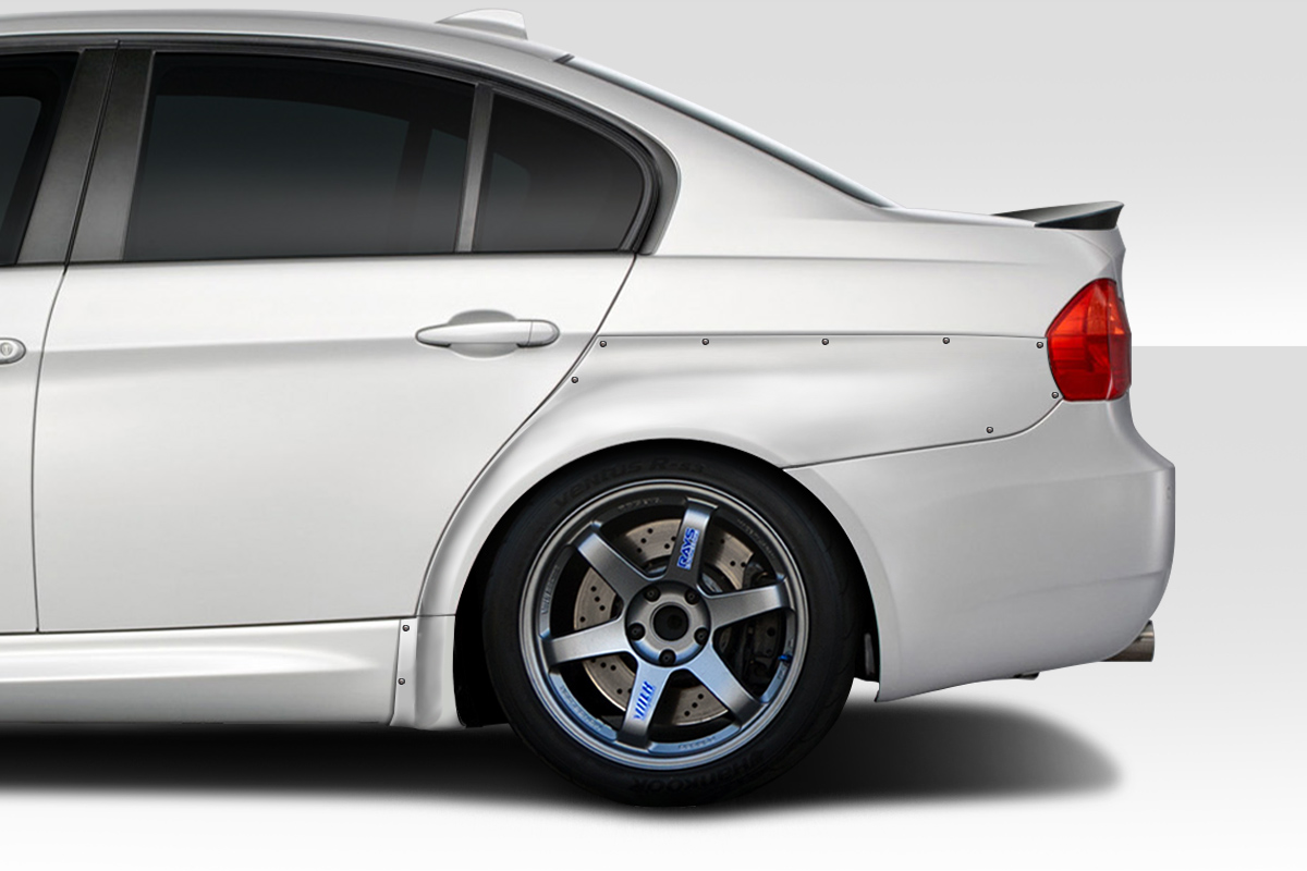 2006-2011 BMW 3 Series E90 4DR Duraflex HX Wide Body Rear Fender Flares - 2 Piec