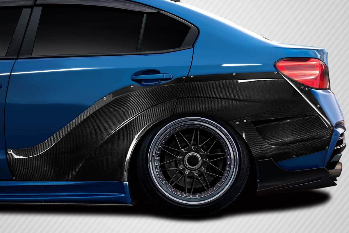 2015-2021 Subaru WRX STI Carbon Creations VRS Wide Body Rear Fender Flares - 9 P