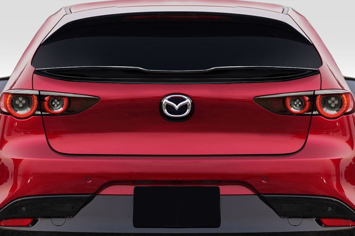 2019-2025 Mazda 3 Corke Duraflex Corke Rear Mid Wing Spoiler - 1 Piece