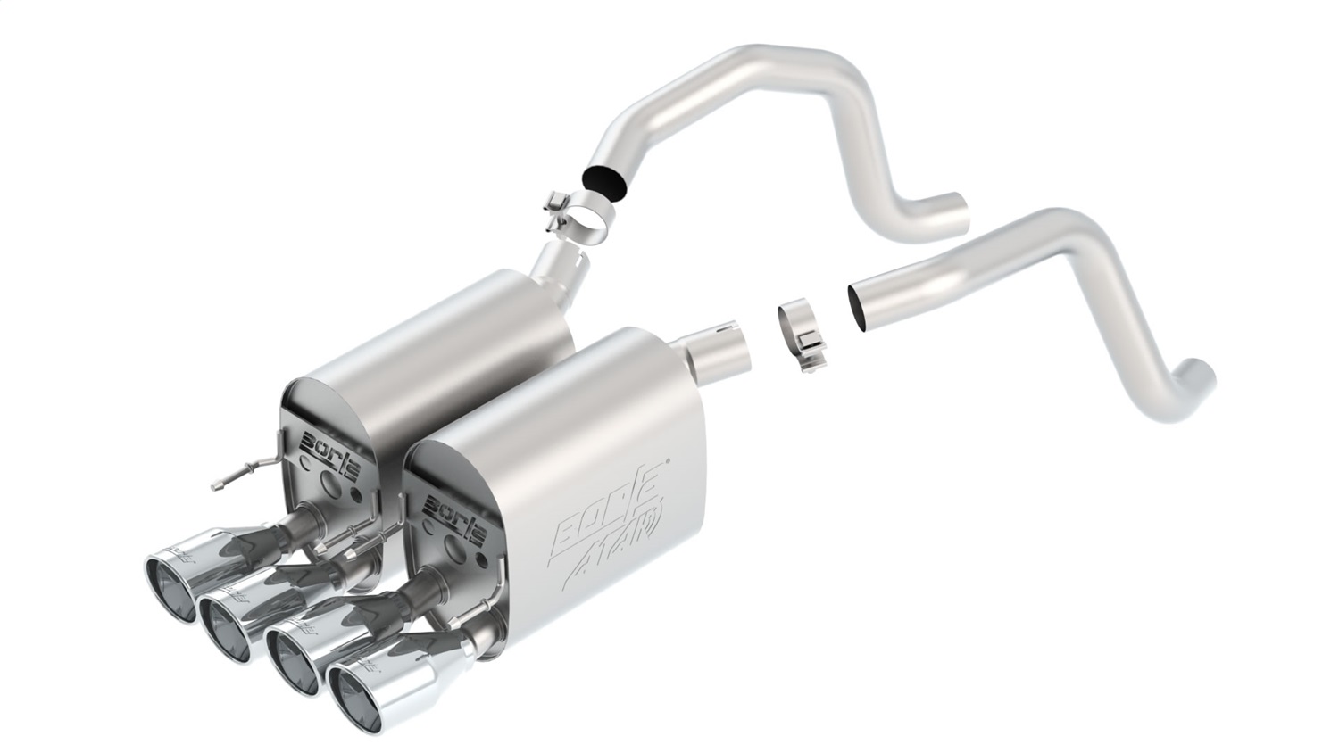 ATAK Axle-Back Exhaust System, 2005-2008 Corvette C6 6.0L/6.2L V8 Automatic/Manu