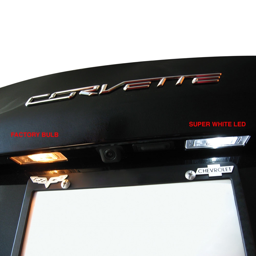 C7 Corvette Stingray, Z51, Z06, Grand Sport License Plate LED Lighting Kit