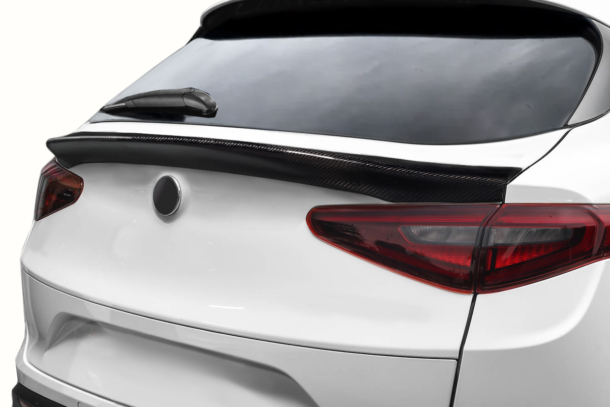 2018-2023 Alfa Romeo Stelvio Carbon Creations Signal Rear Mid Wing Spoiler - 1 P