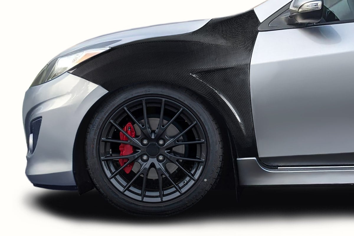 2010-2013 Mazda 3 Carbon Creations Evolved Front Fenders - 2 Pieces