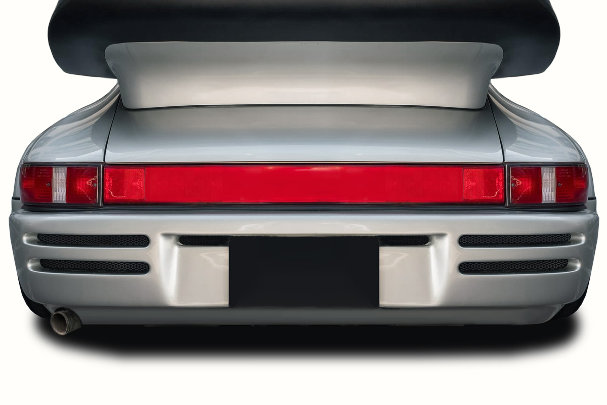 1974-1993 Porsche 911 964 Duraflex Turbo Look Rear Bumper Cover - 1 Piece