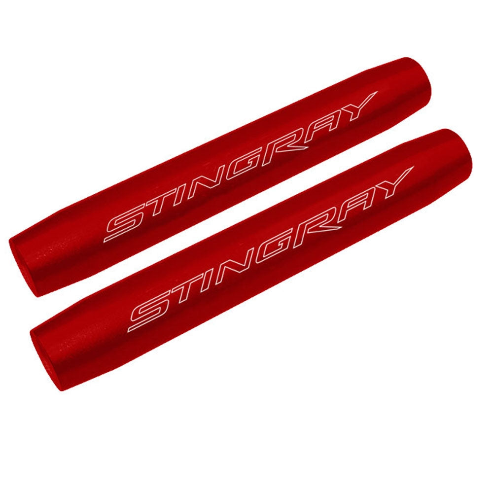 2014-2019 C7 Corvette Trunk Shock Covers - Stingray Signature