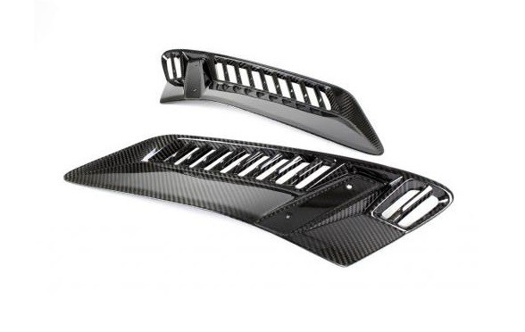 C7 Corvette Z06 APR Carbon Fiber Front Fender Panel Vents / Ducts, Direct Replacement