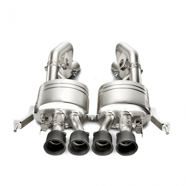 LG Motorsports Akrapovic C7 Z06 Corvette Slip on Exhaust System, Titanium with Carbon Fiber Tips