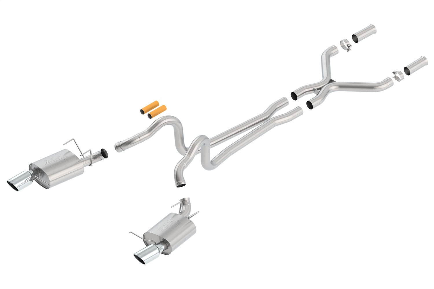 ATAK Cat-Back Exhaust System, 2013-2014 Mustang GT/2013-2014 Boss 302, 5.0L V8 A