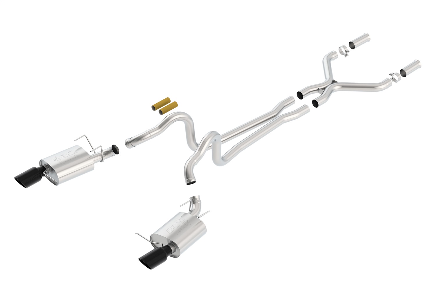 ATAK Cat-Back Exhaust System, 2013-2014 Mustang GT/2013-2014 Boss 302, 5.0L V8 A