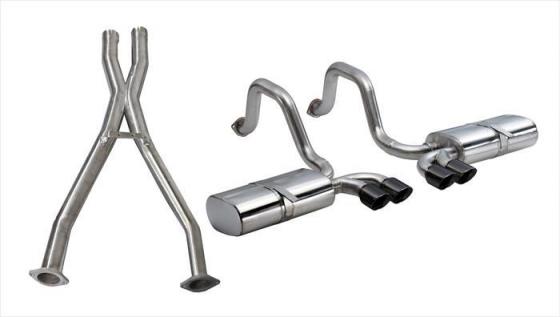 2.5 Inch Cat-Back Sport Dual Exhaust 3.5 Inch Tips 97-04 Corvette / Z06 5.7L Stainless Steel Corsa Performance