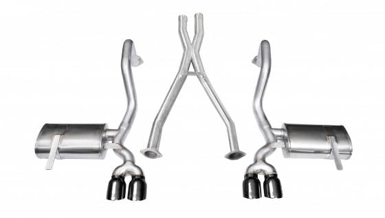 2.5" Cat-Back Plus X-Pipe Xtreme Exhaust Dual Rear Exit 3.5" 97-04 Corvette C5 Plus Z06 5.7L V8 Stainless Steel Corsa