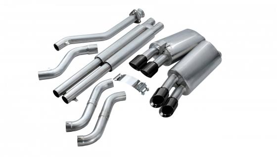 2.5 Inch Cat-Back Sport Dual Exhaust 3.5 Inch Tips 90-95 Corvette C4 ZR1 5.7L V8 LT5 Stainless Steel Corsa Performance