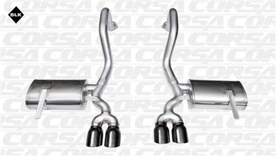 C5 Corvette Corsa Xtreme Exhaust System 3.5" Black Pro-Series Stainless Steel Tips