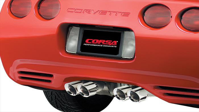 CORSA 14131 XO-Style 2.5 Diameter Stainless Steel Crossover Pipe Kit for Chevy Corvette 