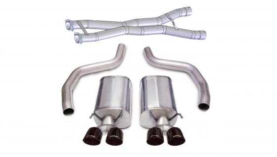 3.0 Inch Cat-Back Sport Dual Exhaust Twin 4.0 Inch 12-13 Corvette Z06 7.0L / ZR1 6.2L Stainless Steel Corsa Performance
