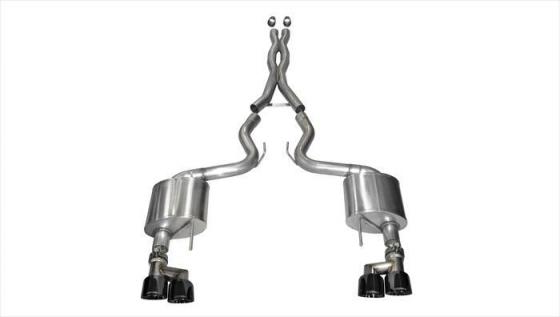 3.0 Inch Cat-Back Xtreme Dual Exhaust 4.0 Inch 15-Present Ford Mustang GT Fastback (No Valves) 5.0L V8 Stainless Steel Corsa Per