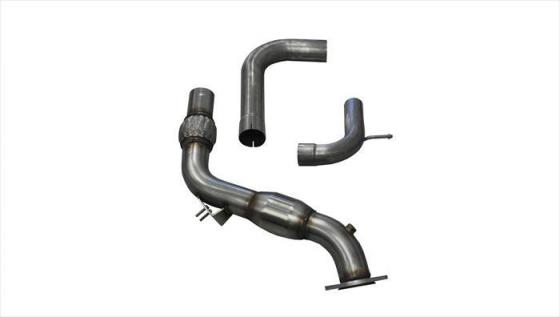 3.0 Inch Exhaust Downpipe w/ 200 Cell Cat And Adapter To 3.0 Inch Cat-Back 15-17 Mustang Fastback EcoBoost 2.3T Corsa Performanc