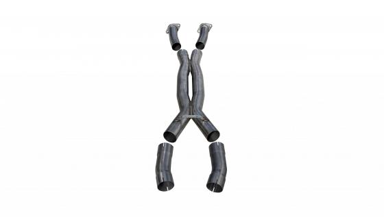 Corvette Double Helixx X-Pipe 3.0 Inch Stainless Steel 06-11 Chevy Corvette C6 Z06/ZR1 7.10L/6.2L V8 Corsa Performance